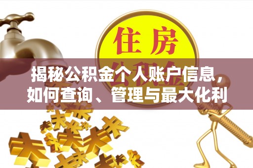 甘泉揭秘公积金个人账户信息，如何查询、管理与最大化利用