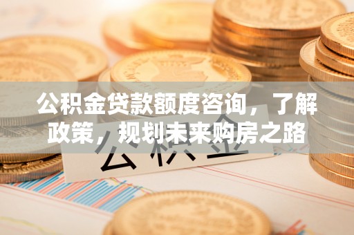 甘泉公积金贷款额度咨询，了解政策，规划未来购房之路
