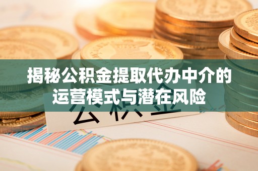 甘泉揭秘公积金提取代办中介的运营模式与潜在风险