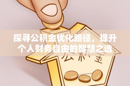甘泉探寻公积金优化路径，提升个人财务自由的智慧之选