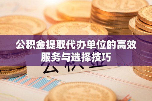 甘泉公积金提取代办单位的高效服务与选择技巧