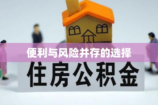甘泉便利与风险并存的选择